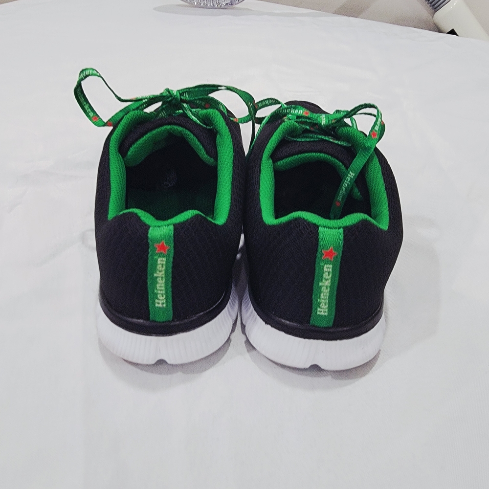 Official Heineken Promotional Mesh Sneakers Black Green Men’s US 9 EU 42 - Picture 5 of 10